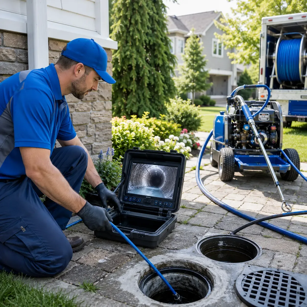 Outdoor drain cleaning professionals serving Cooks, MI
