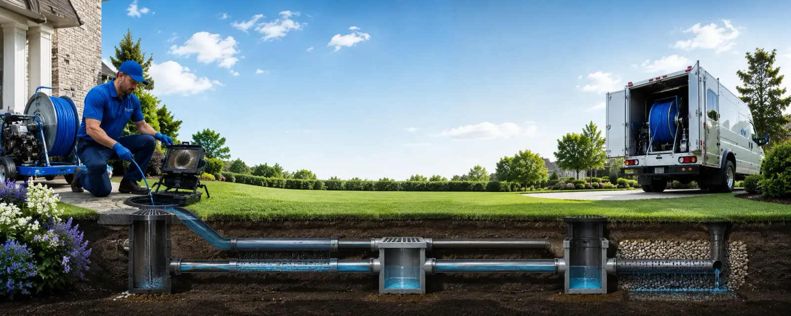 Outdoor drain cleaning information for Cooks, MI